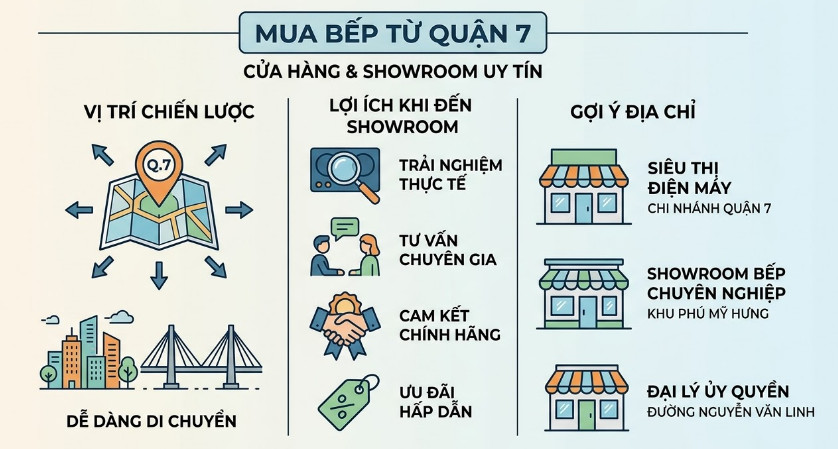 Cửa Hàng, Showroom Mua Bếp Từ Tại Quận 7 