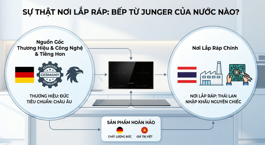 Bếp từ Junger của nước nào?