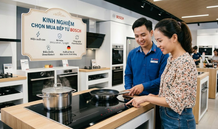 Kinh nghiệm chọn mua bếp từ Bosch