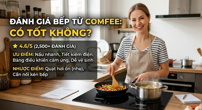 Đánh giá bếp từ Comfee có tốt không