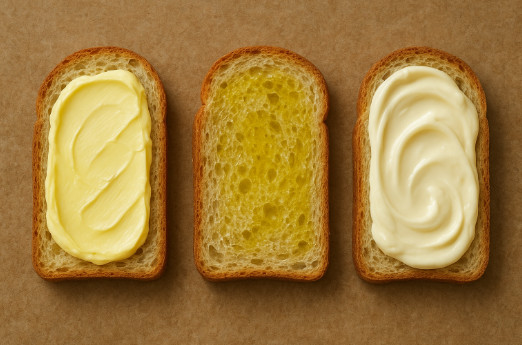 cho Bơ Dầu Ăn Dầu Ô Liu Mayonnaise  lên bánh mỳ
