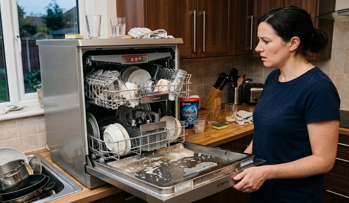 Chu trình rửa kết thúc sớm và đột ngột trên máy rửa bát Bosch