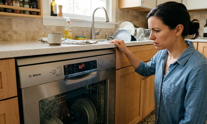 Lỗi E27 máy rửa bát Bosch