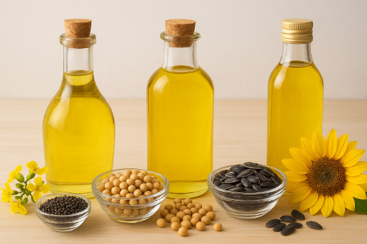 ầu hạt cải (Canola), Dầu đậu nành, Dầu hướng dương