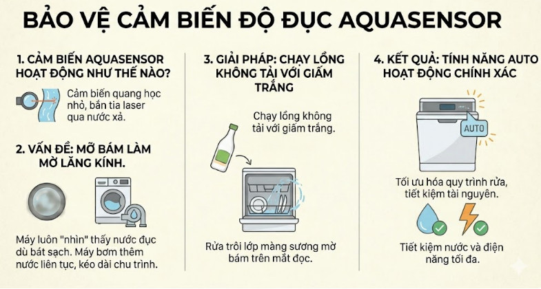 Bảo vệ cảm biến độ đục của nước