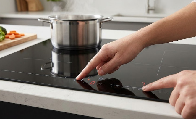 Chọn vùng nấu và điều chỉnh công suất