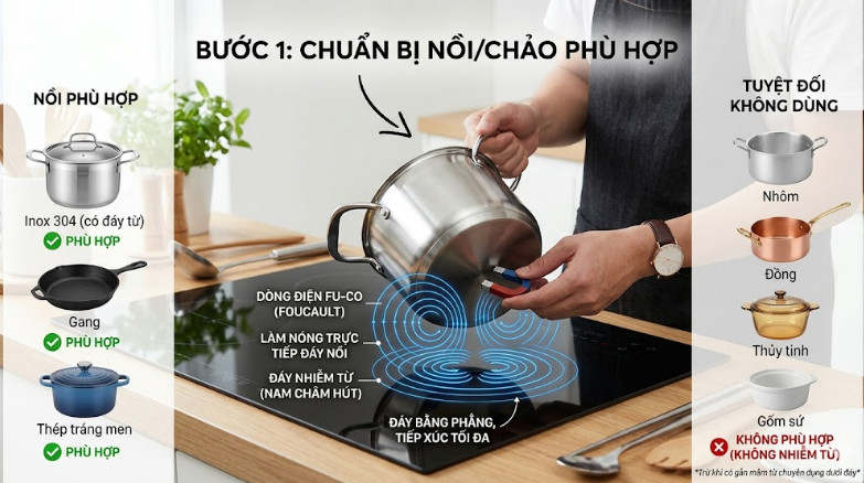 Chuẩn bị nồi
