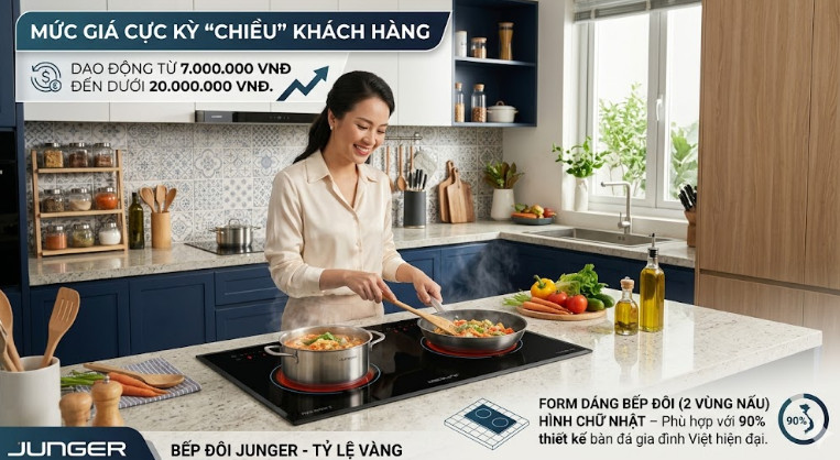 Giá bếp từ Junger