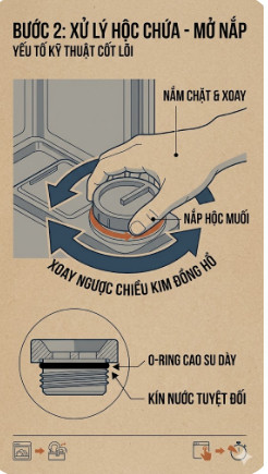 Xử lý môi trường hộc chứa trước khi đổ