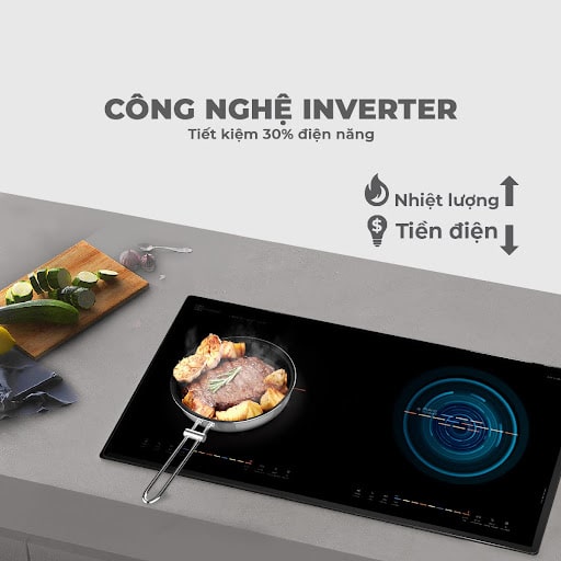 Các dòng bếp từ Inverter tiết kiệm đến 30% điện năng