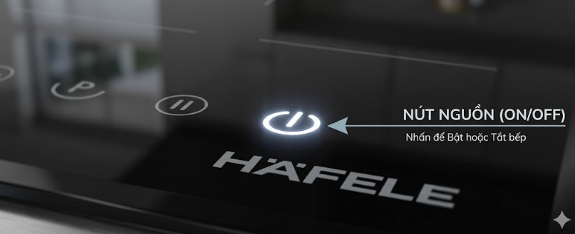 Nút Nguồn bếp từ Hafele