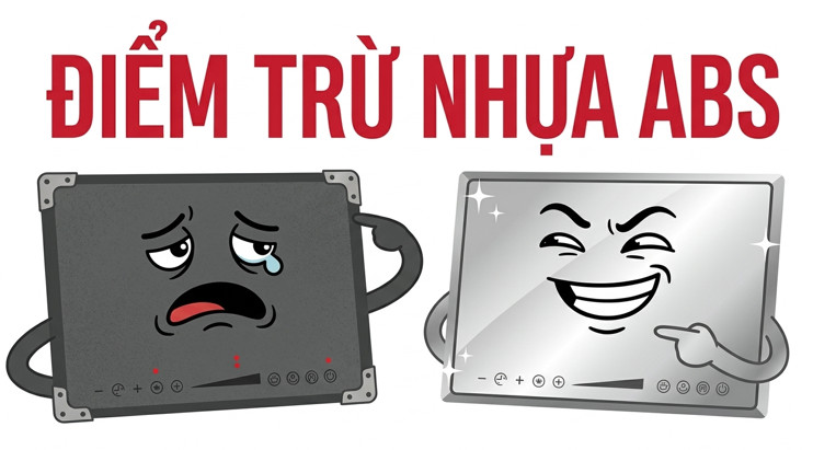 Phần khung dưới mặt kính dùng nhựa ABS kết hợp kim loại