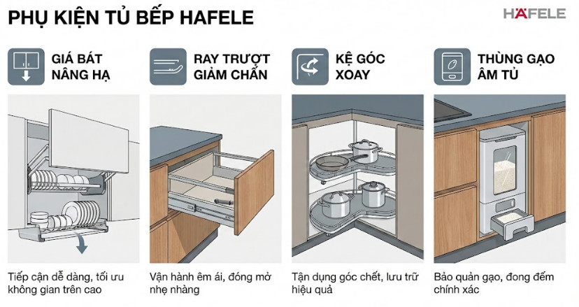Phụ Kiện Tủ Bếp Hafele