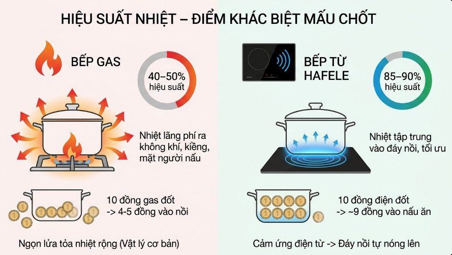 Hiệu suất nhiệt – điểm khác biệt mấu chốt