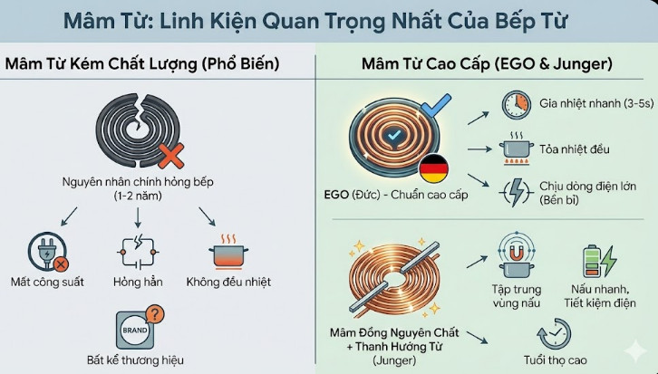 Mâm từ (cuộn cảm ứng điện từ) 