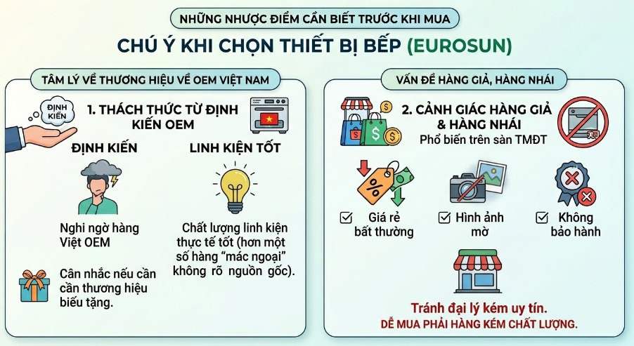 Nhược điểm lớn nhất không phải là chất lượng sản phẩm