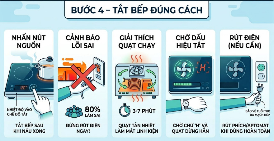 Nhấn nút nguồn