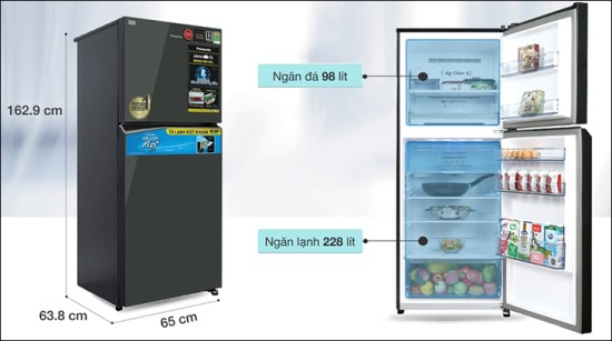 Dung Tích Thực và. Dung Tích Danh Nghĩa tủ lạnh