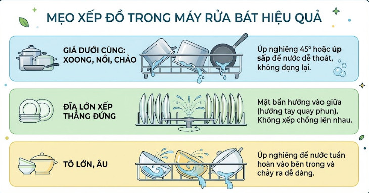 Đĩa lớn xếp thẳng đứng
