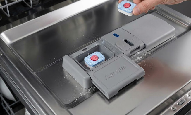 bột rửa bát máy rửa bát Junger