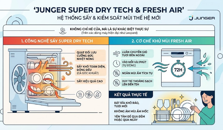 ệ thống sấy và kiểm soát mùi thế hệ mới
