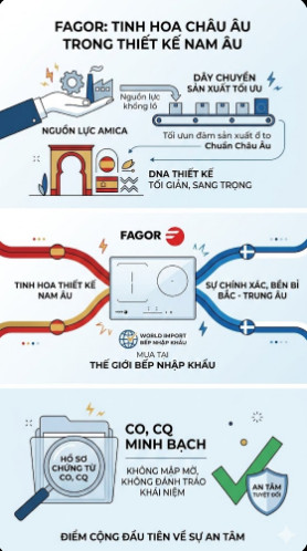 Fagor không những giữ lại được DNA thiết kế tối giản