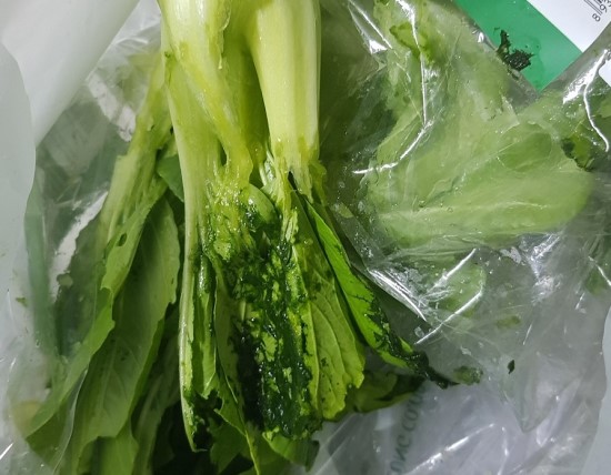 rau củ bị dập hư hỏng