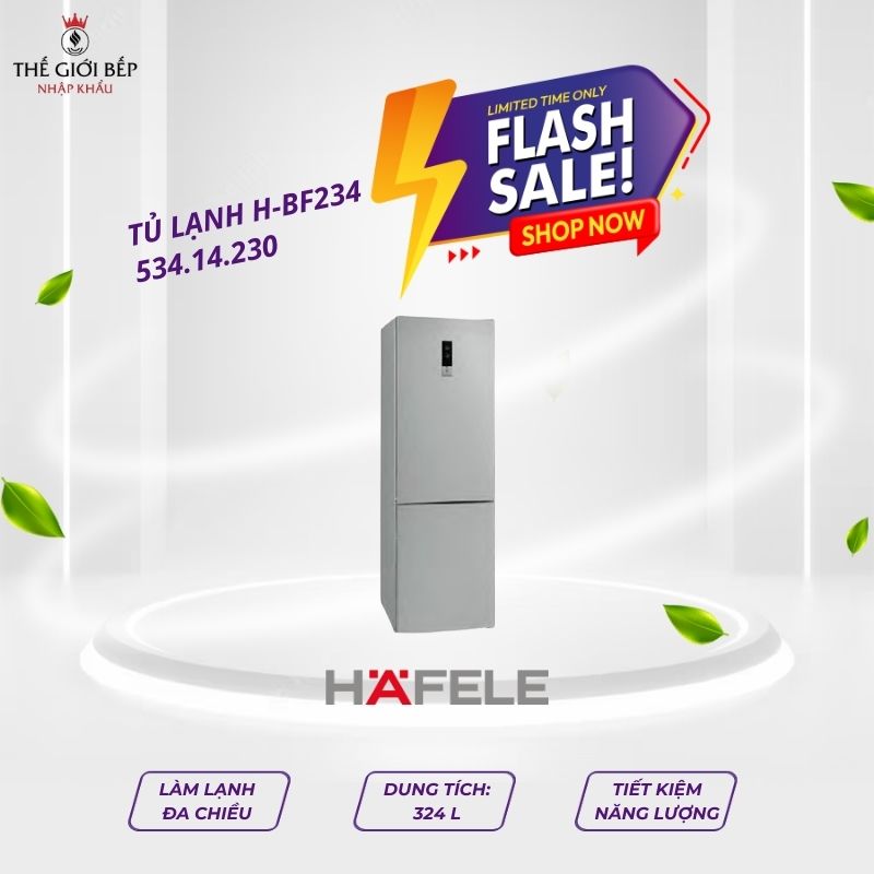 Tủ lạnh đơn ngăn đá dưới Hafele H-BF234 534.14.230