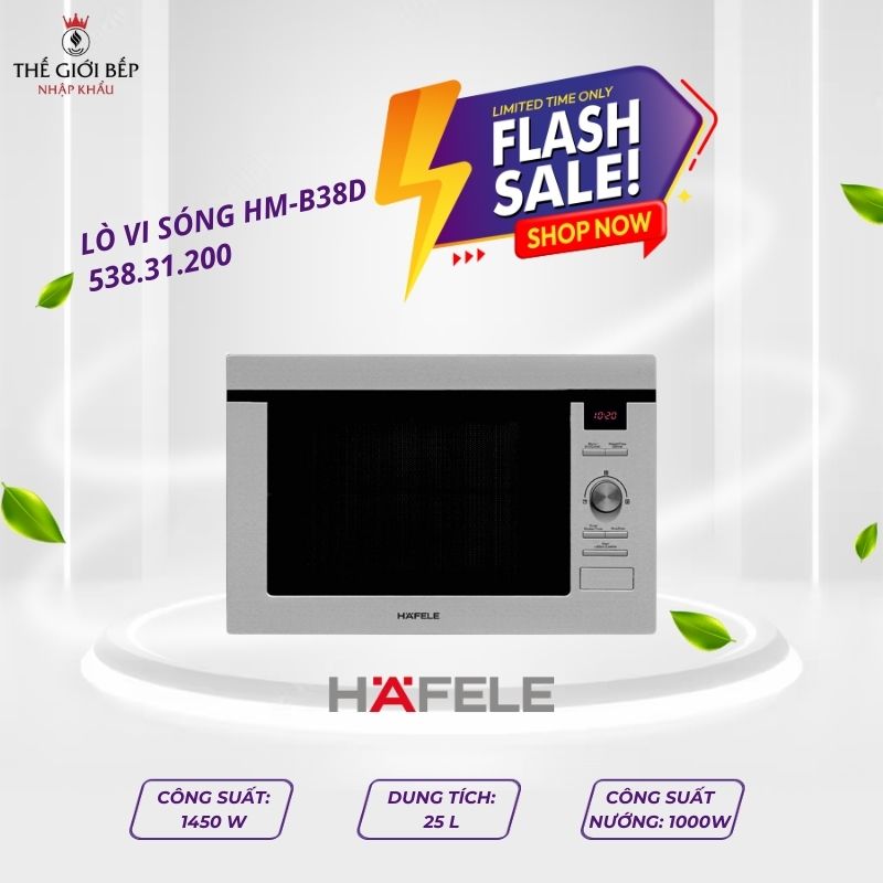 Lò vi sóng kết hợp nướng Hafele HM-B38D 538.31.200