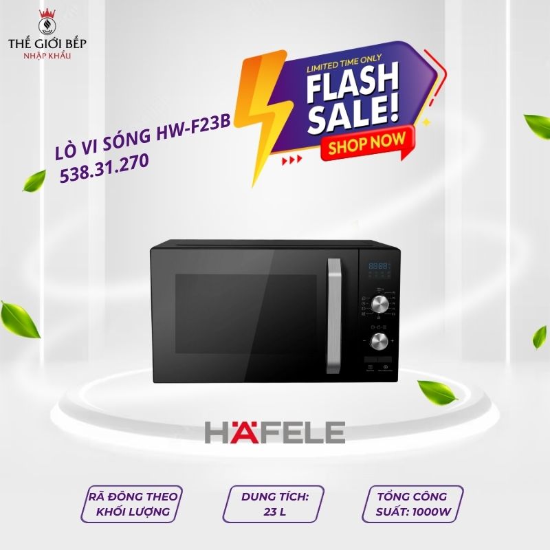 Lò vi sóng kết hợp nướng độc lập Hafele HW-F23B 538.31.270