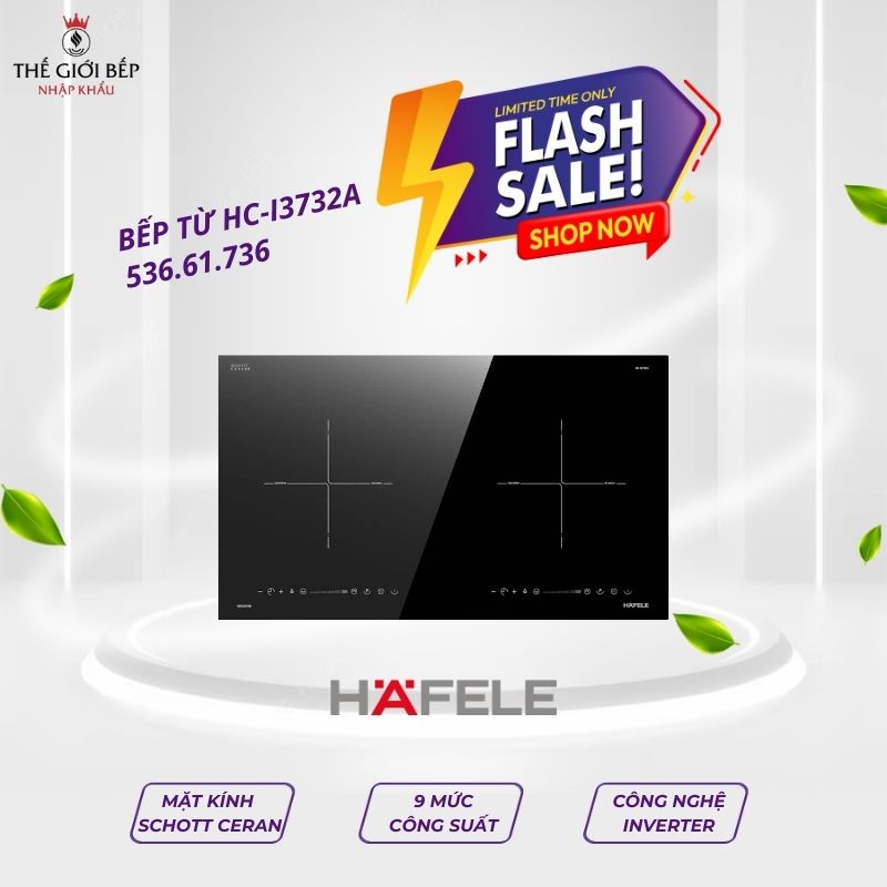 Bếp từ đôi Hafele HC-I3732A 536.61.736