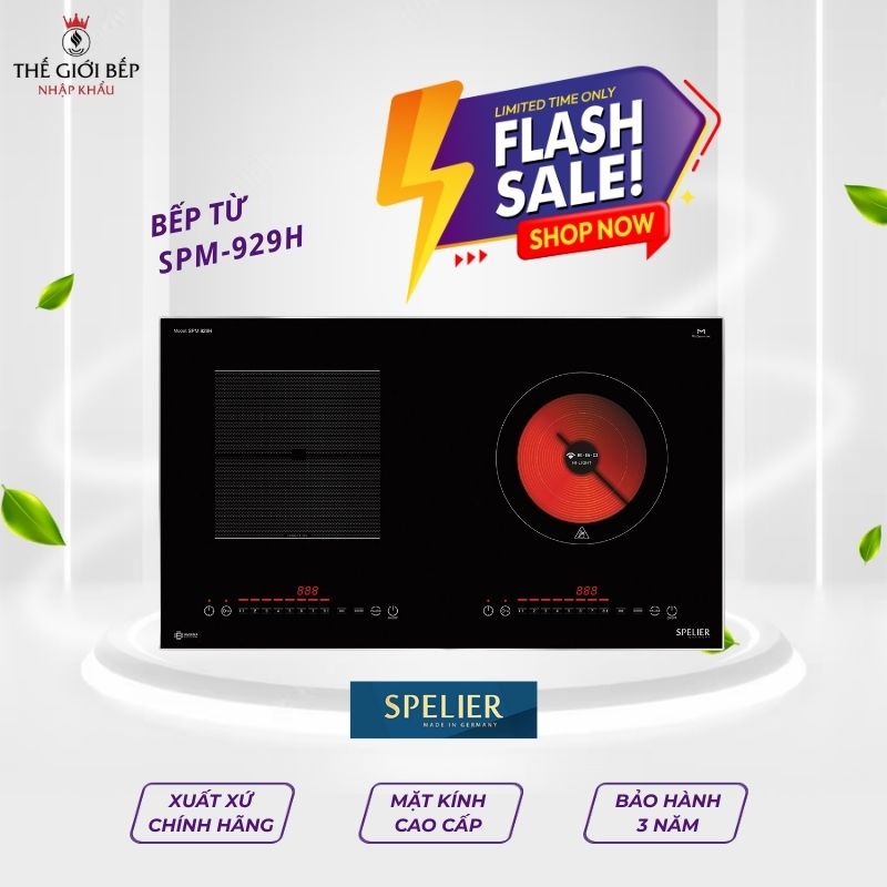BẾP TỪ- HỒNG NGOẠI SPELIER SPM-929H