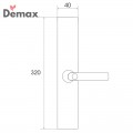 kích thước Khóa cửa điện tử thông minh Demax SL103 cho cửa nhôm, sắt, inox, cửa nhựa