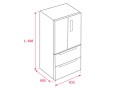 Kích thước Tủ lạnh Teka RFD 77820 GBK