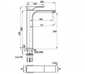Kích thước Vòi Lavabo Regal 250 Hafele 495.61.121