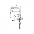 Kích thước Vòi rửa bát Hafele HT20-GH1P259
