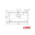 Chậu rửa bát Konox Workstation KN8050TS Basic