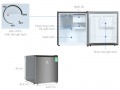 Kích thước Tủ lạnh mini Electrolux 45 lít EUM0500AD-VN