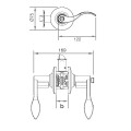 tHIẾT KẾ CỦA Bộ Khóa Tay Nắm Gạt Cửa Toilet Hafele 489.10.199