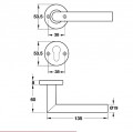 Thiết kế của Tay Nắm Gạt Cửa Vệ Sinh Hafele 903.94.556