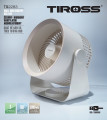 Quạt để bàn và treo tường USB Tiross TS2283-trắng