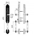 kích thước của Khóa điện tử Hurbert HB DS79