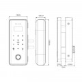 Kích thước Khóa thông minh (Remote + App wifi) Demax SL900 G