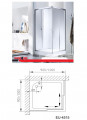 kích thước phòng tắm vách kính Euroking EU-4515 900mm