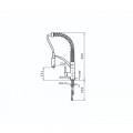 Thiết kế của vòi rửa chén Elica Cresento Chrome 095011001