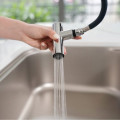 Chế độ nước 2 vòi rửa bát dây rút Volta Black