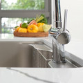 Tay vặn vòi rửa bát dây rút Volta Chrome