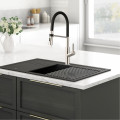Hình ảnh vòi rửa bát nóng lạnh Konox Tema Nickel