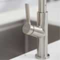 Tay vặn vòi rửa bát nóng lạnh Konox Tema Nickel