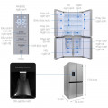 Chi tiết tủ lạnh 4 cánh side by side 488 lít Samsung RF48A4010M9/SV